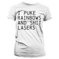 Miniatyrbild 3 av 3: I Puke Rainbows And Shit Rainbows Girly T-Shirt