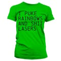 Miniatyrbild 1 av 3: I Puke Rainbows And Shit Rainbows Girly T-Shirt
