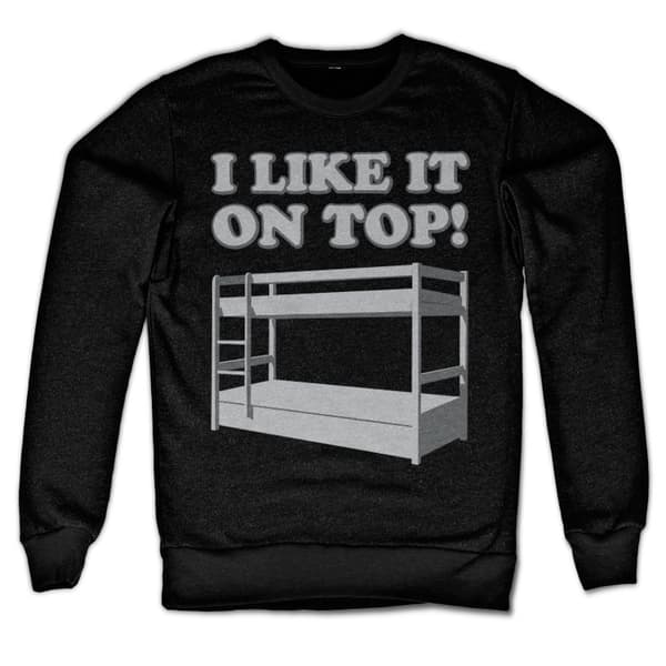 I Like It On Top Sweatshirt Black Small