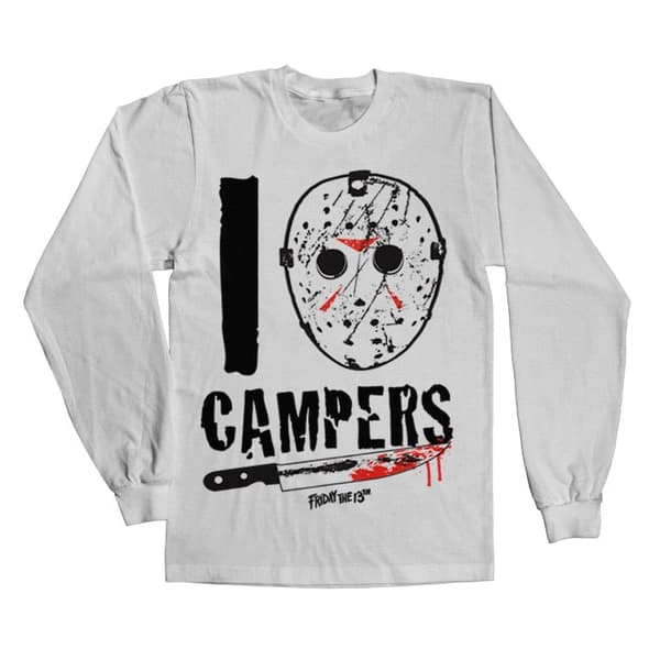 I Jason Campers Long Sleeve Tee White Small