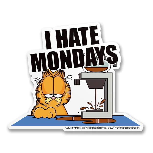 I Hate Mondays Sticker