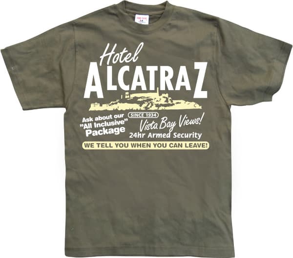 Hotel Alcatraz T-Shirt Olive Small