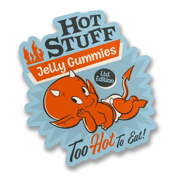 Hot Stuff Jelly Gummies Sticker