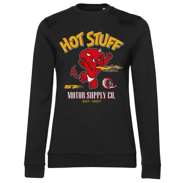 Hot Stuff - Motor Supply Co Girly Sweatshirt Black Large