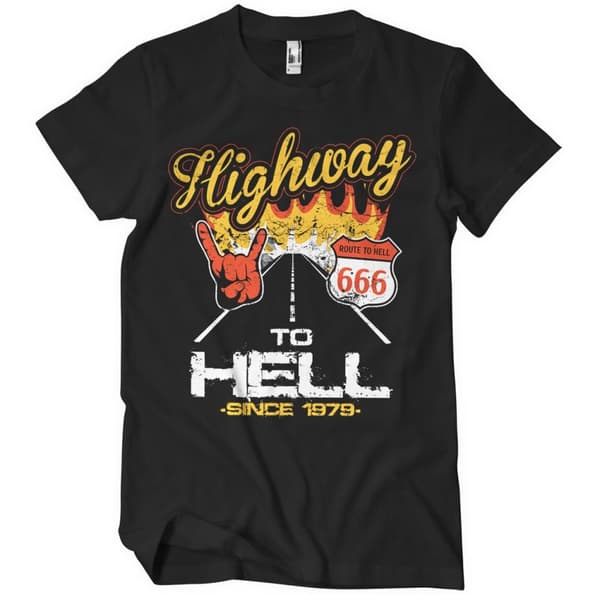Highway To Hell T-Shirt Black Large