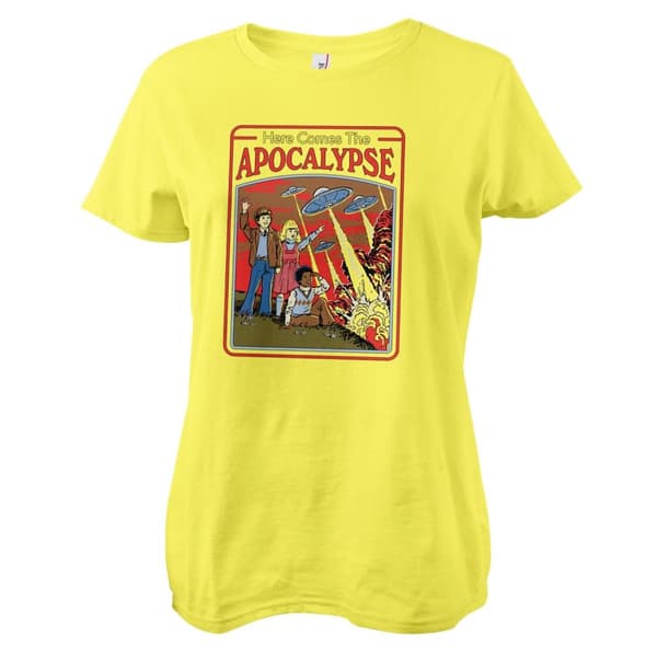 Here Comes The Apocalypse Girly Tee Yellow XX-Large