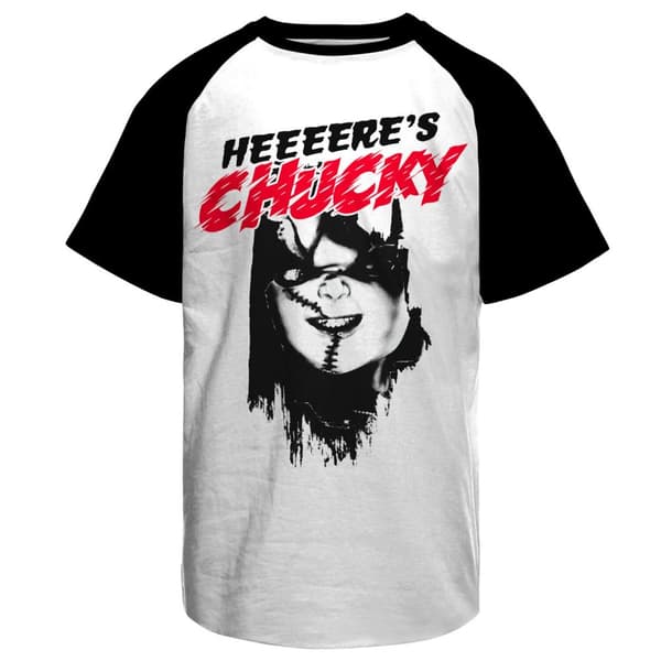 Heeere's Chucky Baseball T-Shirt Medium