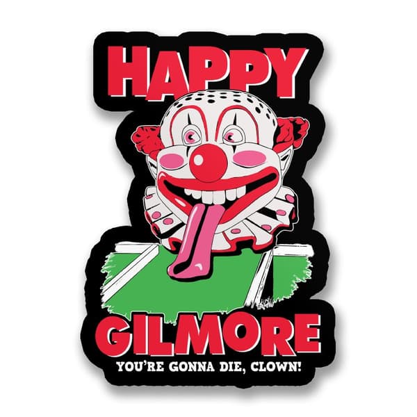 Happy Gilmore Clown Sticker