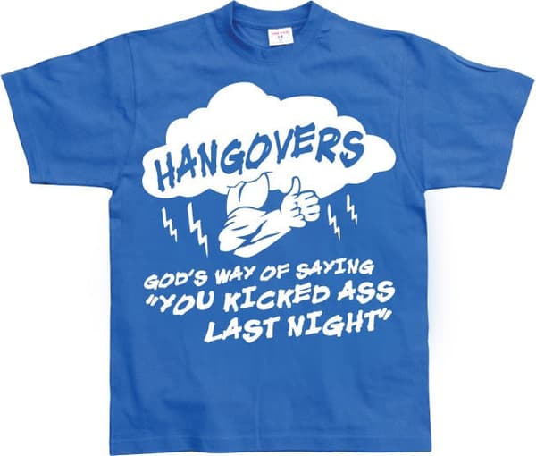 Hangovers - God´s Way T-Shirt Blue X-Large