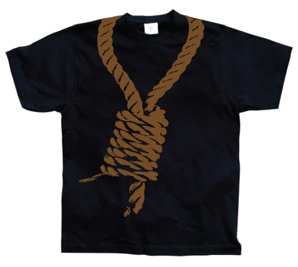 Hangmans Knot T-Shirt Black Large