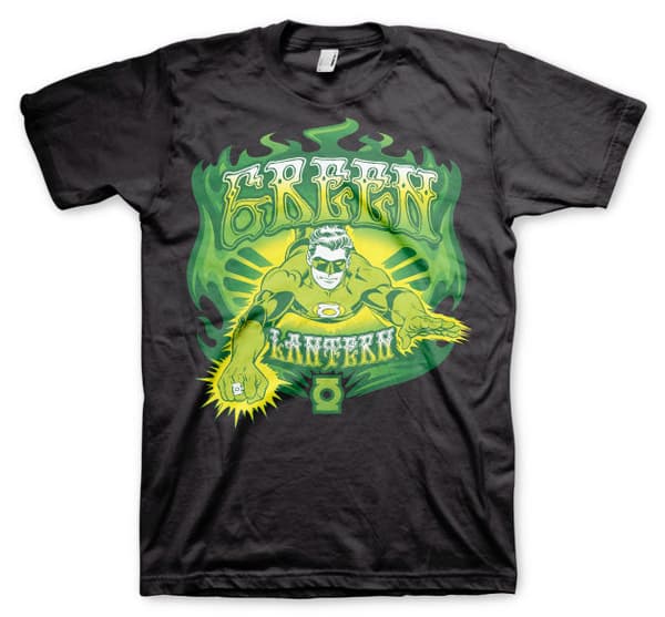 Green Lantern / Green Fire T-Shirt Black XX-Large