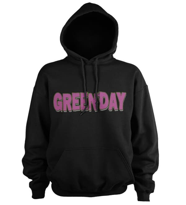 Green Day No Brains Hoodie Black XX-Large
