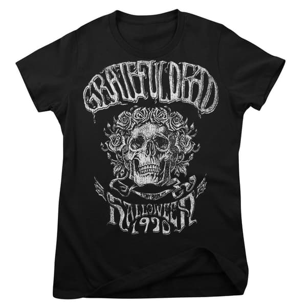 Grateful Dead Halloween 1970 Girly Tee Black Medium