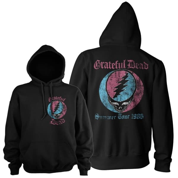 Grateful Dead - 1986 Summer Tour Hoodie Black Medium