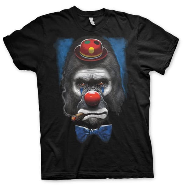 Gorilla Clown T-Shirt Black Medium