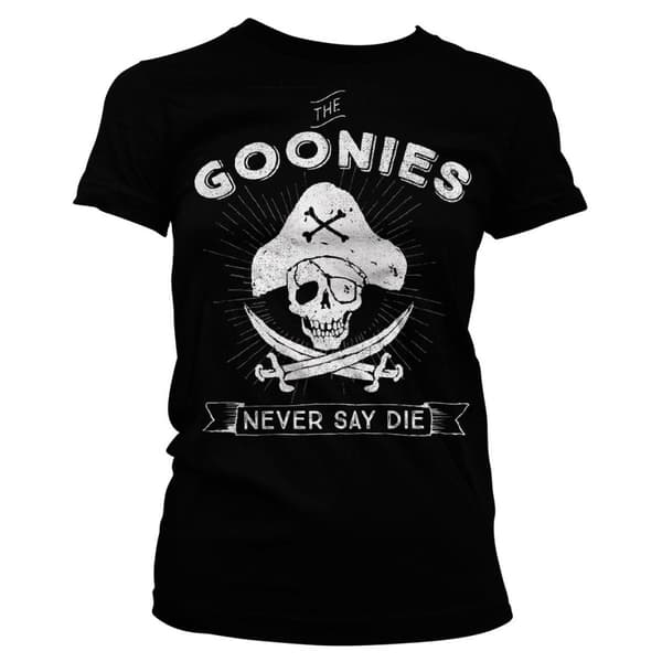 Goonies - Never Say Die Girly Tee Black XX-Large