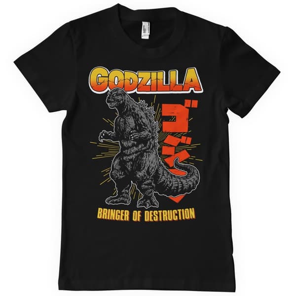 Godzilla - Bringer Of Destruction T-Shirt Black Large