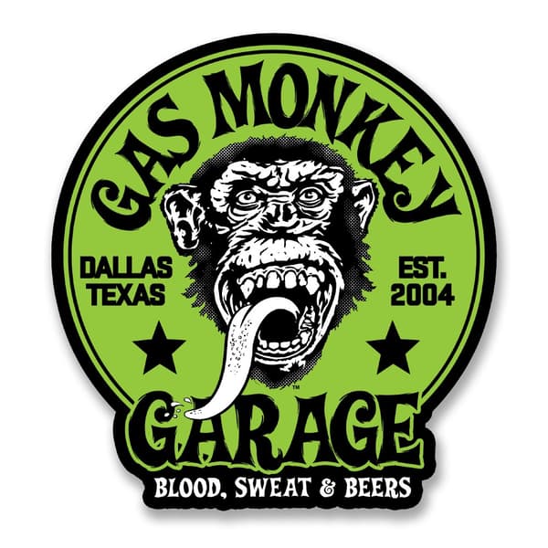 Gas Monkey Garage - Green Logo Sticker