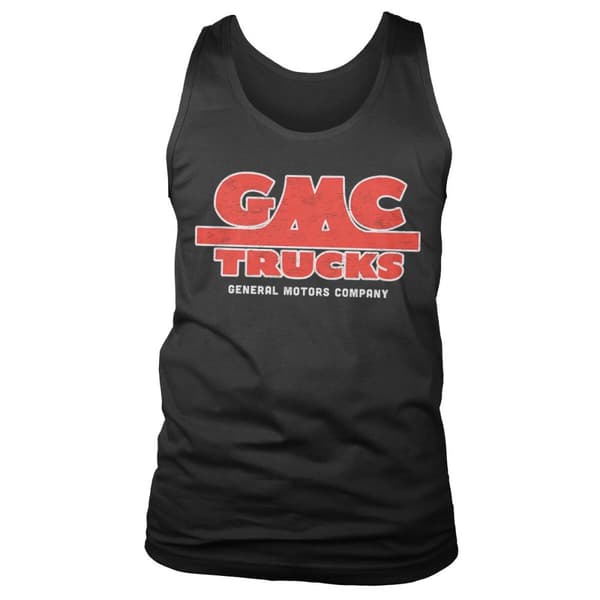 GMC Trucks Vintage Logo Tank Top Black Small