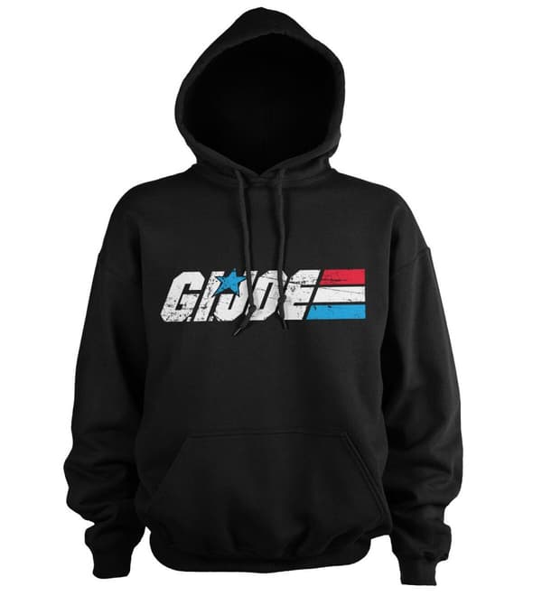 G.I. Joe Washed Logo Hoodie Black Small