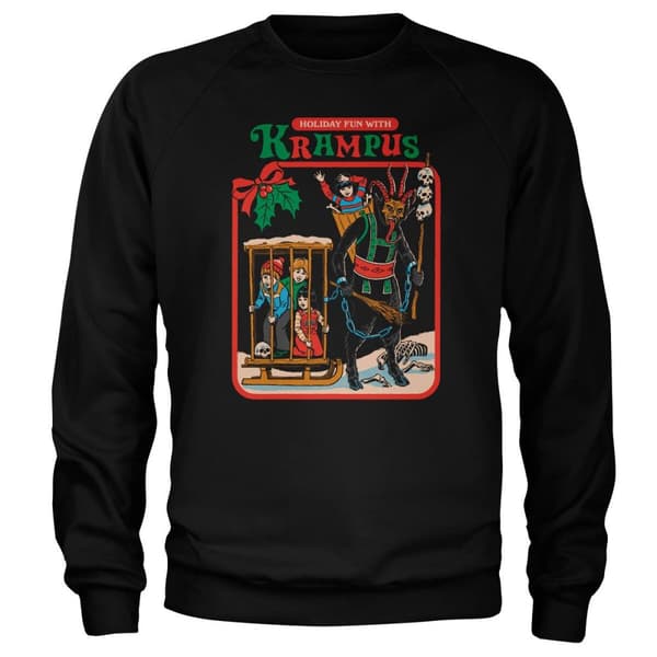Fun With Krampus Sweatshirt Black Large