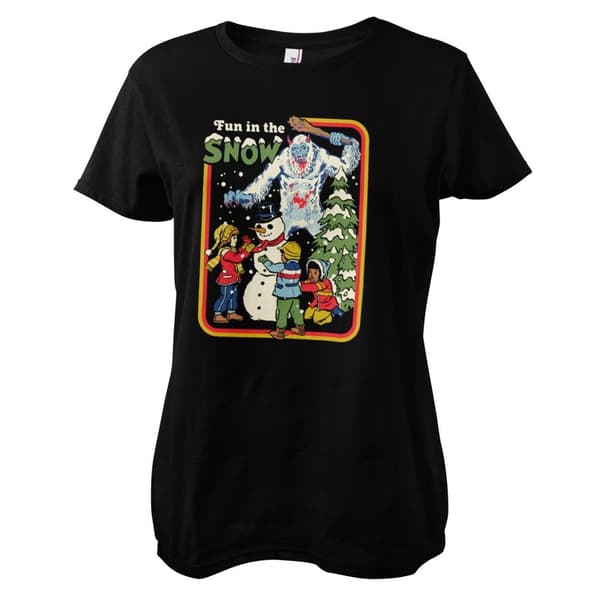 Fun In The Snow Girly Tee Black X-Large