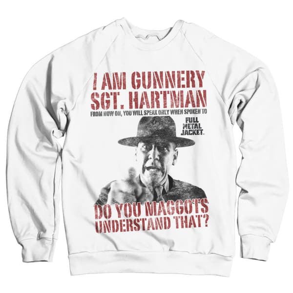 Full Metal Jacket - Sgt. Hartman Sweatshirt White Medium