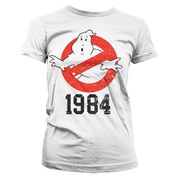 Ghostbusters 1984 Girly T-Shirt White Small