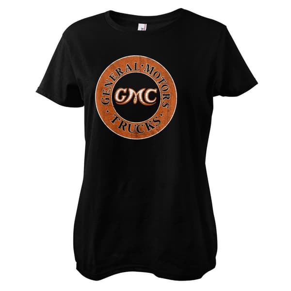 General Motors Trucks Patch Girly Tee Black Medium
