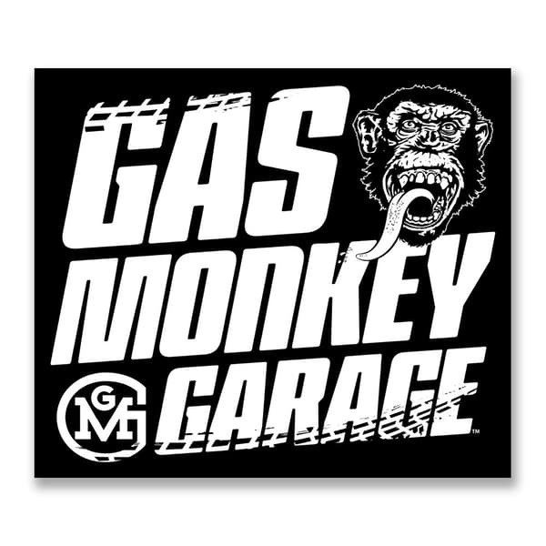 Gas Monkey Garage Tire Tracks Sticker