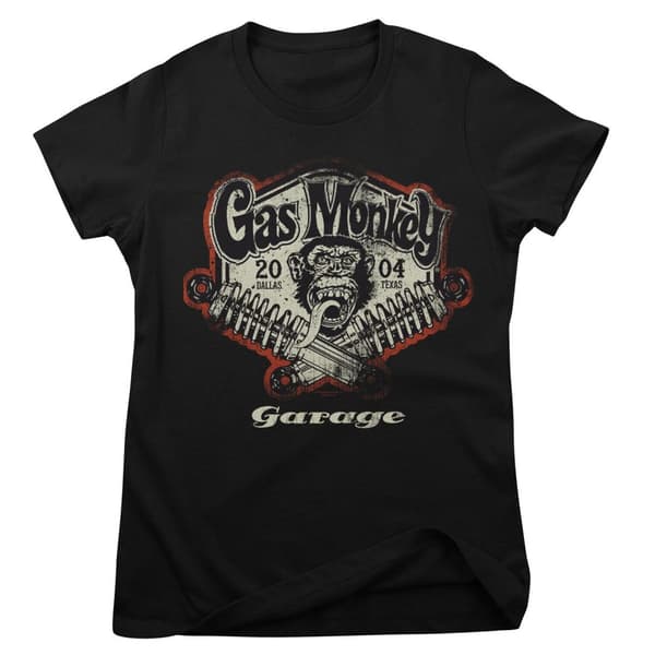 Gas Monkey Garage Spring Coils Girly Tee Black Large