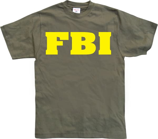 FBI T-Shirt Olive Large