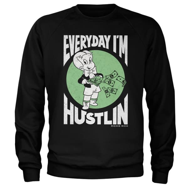 Everyday I'm Hustlin Sweatshirt Black XX-Large