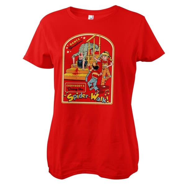 Everybody's Doing The Spider-Walk Girly Tee Red XX-Large