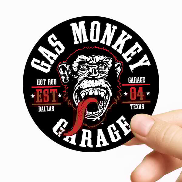 Gas Monkey Garage Round Seal Sticker