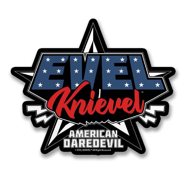 Evel Knievel Patch Sticker