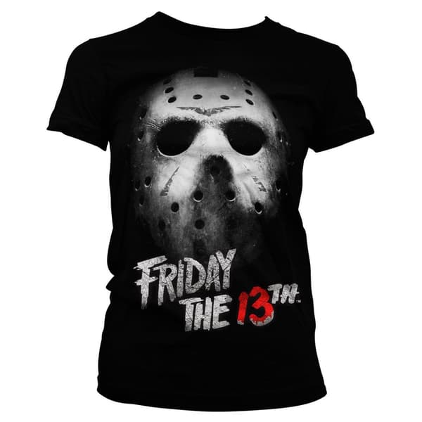 Friday The 13th Girly Tee Black Small