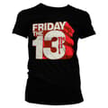 Miniatyrbillede 2 af 3: Friday The 13th Block Logo Girly Tee