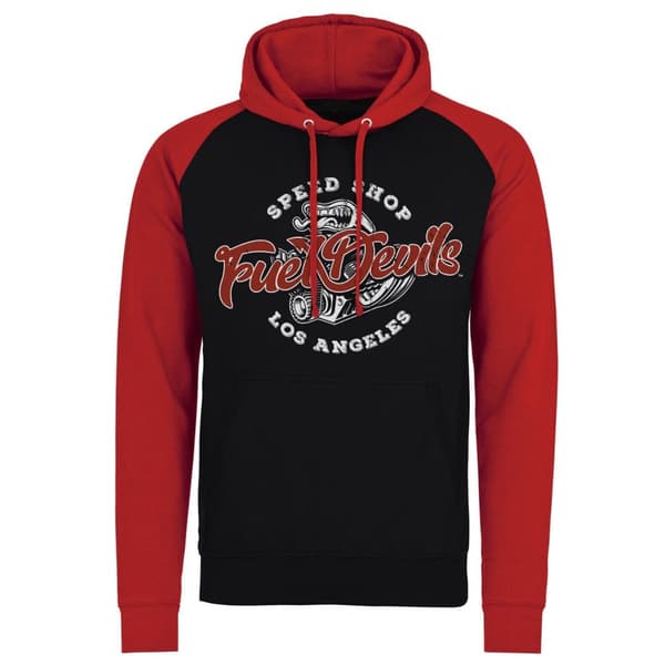 Fuel Devils Speed Shop Baseball Hoodie Medium