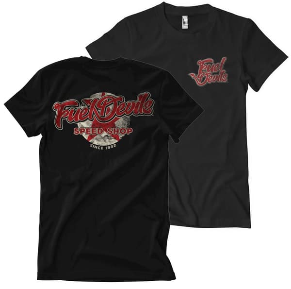 Fuel Devils Rust Logo T-Shirt Black X-Large