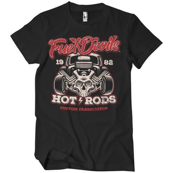 Fuel Devils Hot Rod Fabrication T-Shirt Black X-Large