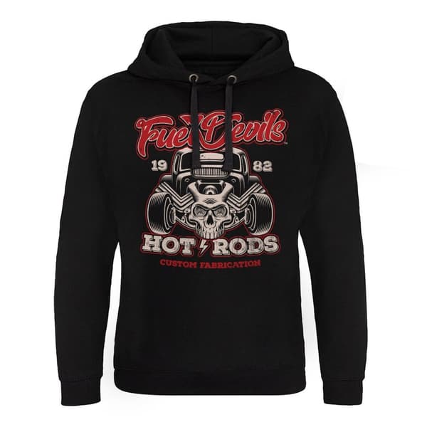 Fuel Devils Hot Rod Fabrication Epic Hoodie Black Small
