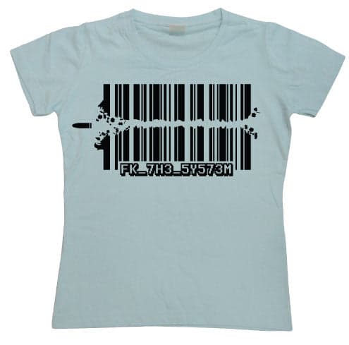 Fuck The System Girly T-shirt