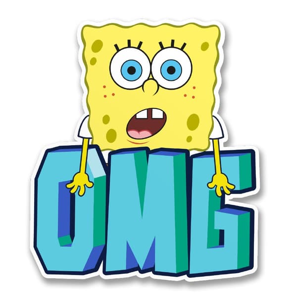 OMG SpongeBob Squarepants Sticker