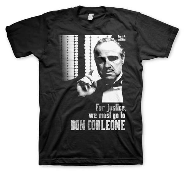Godfather - For Justice T-Shirt Black Medium