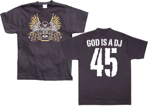God Is A DJ T-Shirt Black XX-Large