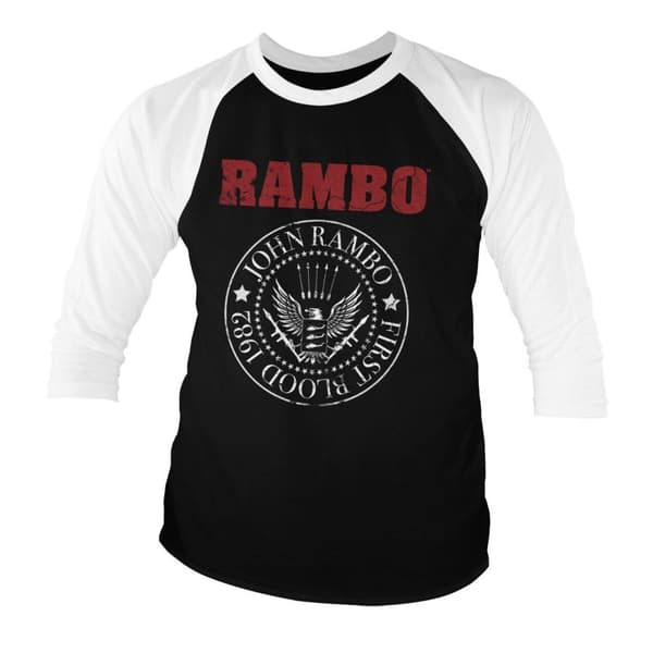 First Blood 1982 Seal Baseball 3/4 Sleeve Tee Medium