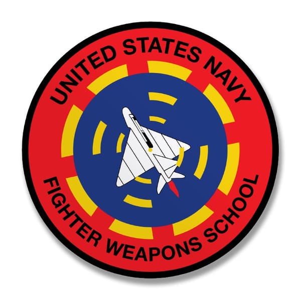 Fighter Weapons School Patch Sticker