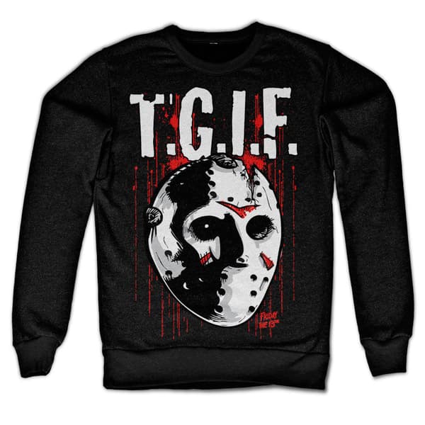 Friday The 13th - T.G.I.F. Sweatshirt Black Large