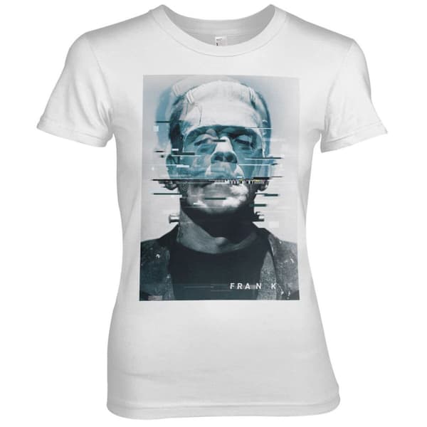 Frankenstein Bad Signal Girly Tee White X-Large